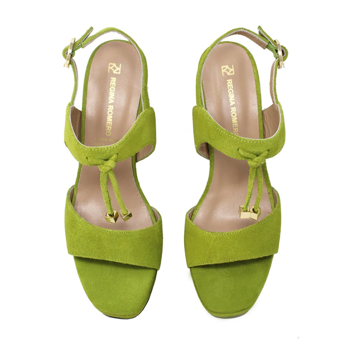 JOANA 95 - Gamuza Verde Limon Regina Romero Zapato Sandalia Plataforma Tacon Alto Para Dama En Piel 3 JOANA 95 - Gamuza Verde Limon Regina Romero Zapato Sandalia Plataforma Tacon Alto Para Dama En Piel - Imagen 3