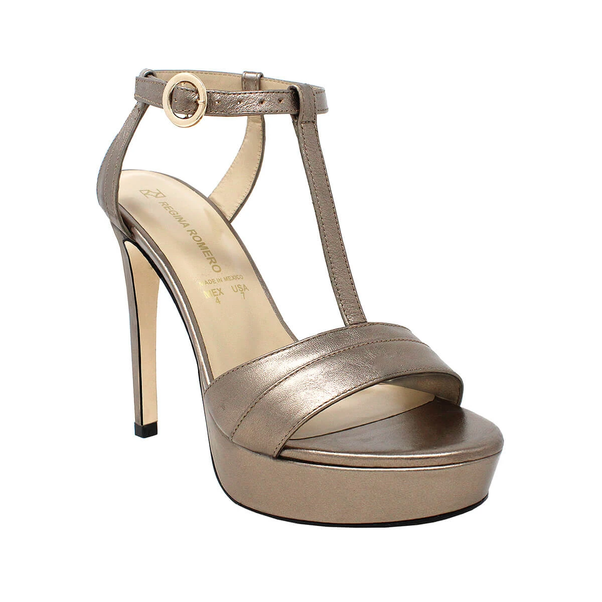 PITA 125 - Seda Regina Romero Zapato Sandalia Plataforma Tacon Alto Para Dama En Piel 4 PITA 125 - Seda Regina Romero Zapato Sandalia Plataforma Tacon Alto Para Dama En Piel - Imagen 4