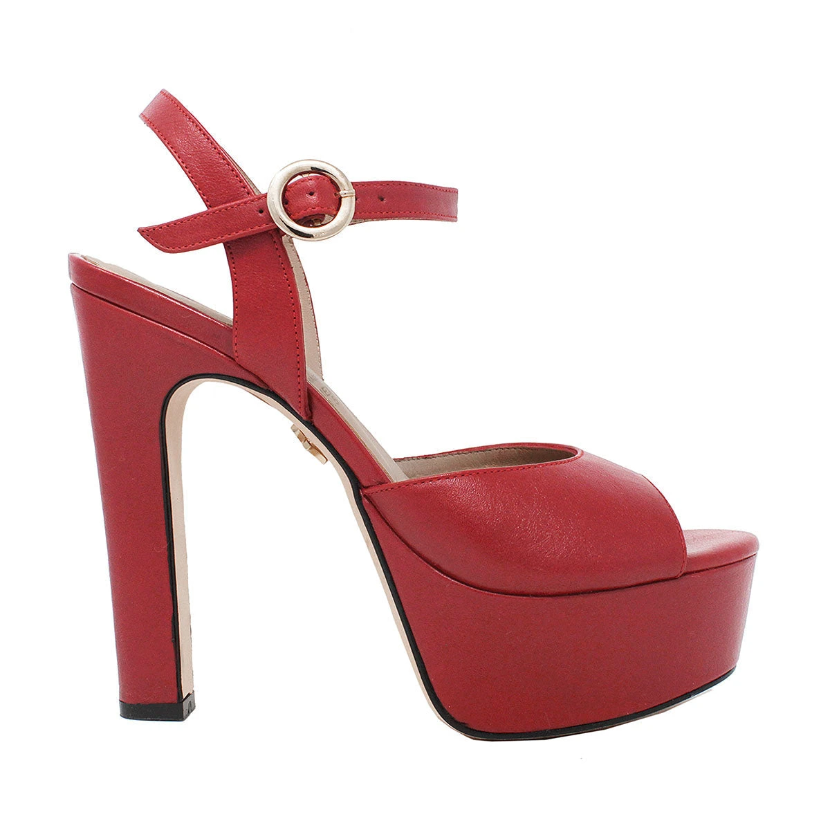 SABRINA 135 - Rojo Regina Romero Zapato Sandalia Plataforma Tacon Alto Para Dama En Piel 1 SABRINA 135 - Rojo Regina Romero Zapato Sandalia Plataforma Tacon Alto Para Dama En Piel