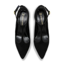 TERE 75 - Ante Negro Regina Romero Zapato Zapatilla Tacon Alto Para Dama En Piel -Ofertas Pasos Y Bolsos Tienda Regina Romero zapatilla pump Tere ante negro piel 2