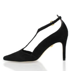 TERE 75 - Ante Negro Regina Romero Zapato Zapatilla Tacon Alto Para Dama En Piel -Ofertas Pasos Y Bolsos Tienda Regina Romero zapatilla pump Tere ante negro piel 4