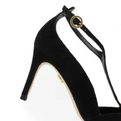 TERE 75 - Ante Negro Regina Romero Zapato Zapatilla Tacon Alto Para Dama En Piel -Ofertas Pasos Y Bolsos Tienda Regina Romero zapatilla pump Tere ante negro piel 5