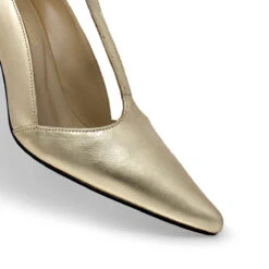 TERE 75 - Oro Claro Regina Romero Zapato Zapatilla Tacon Alto Para Dama En Piel -Ofertas Pasos Y Bolsos Tienda Regina Romero zapatilla pump Tere oro claro piel 6