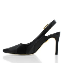 LILI 75 - Mix Negro Regina Romero Zapato Zapatilla Tacon Alto Para Dama En Piel -Ofertas Pasos Y Bolsos Tienda Regina Romero zapatilla pump sandalia Lili ante negro 5