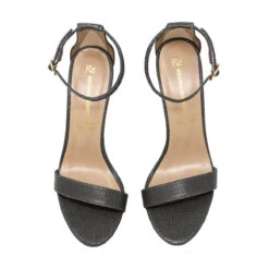 CLAUDINE 85 - Gris Regina Romero Zapato Sandalia Zapatilla Tacon Alto Para Dama En Piel -Ofertas Pasos Y Bolsos Tienda Regina Romero zapatilla sandalia Claudine100 lizard gris 6