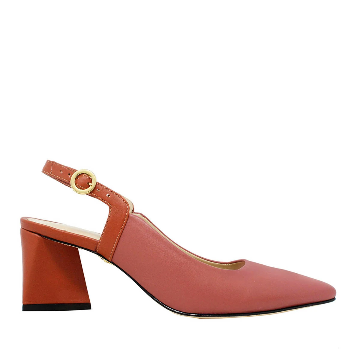 LARA 50 - Mix Rose Regina Romero Zapato Zapatilla Tacon Bajo Para Dama En Piel