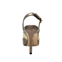 MILAN 75 - Seda Y Oro Regina Romero Zapato Zapatilla Tacon Alto Para Dama En Piel -Ofertas Pasos Y Bolsos Tienda Regina Romero zapatilla sandalia MIlan seda piel 5