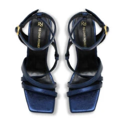 PIA 100 - Azul Metalico Regina Romero Zapato Sandalia Zapatilla Tacon Alto Para Dama En Piel 9 PIA 100 - Azul Metalico Regina Romero Zapato Sandalia Zapatilla Tacon Alto Para Dama En Piel -Ofertas Pasos Y Bolsos Tienda Regina Romero zapatilla sandalia Pia azul metalico piel 2