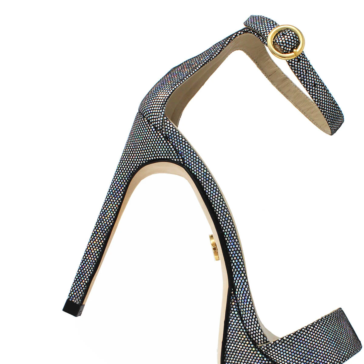 LAURA 125 - Glitter Plata Regina Romero Zapato Sandalia Plataforma Tacón Alto Para Dama En Piel 6 LAURA 125 - Glitter Plata Regina Romero Zapato Sandalia Plataforma Tacón Alto Para Dama En Piel - Imagen 6