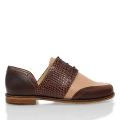 CHARLOTTE - Tan Regina Romero Zapato Bostoniano De Piso Para Dama En Piel