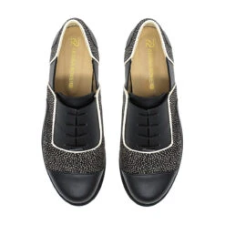 KEYLA - Negro Regina Romero Zapato Bostoniano De Piso Para Dama En Piel -Ofertas Pasos Y Bolsos Tienda Regina Romero zapato bostoniano de piso Keyla negro piel 6