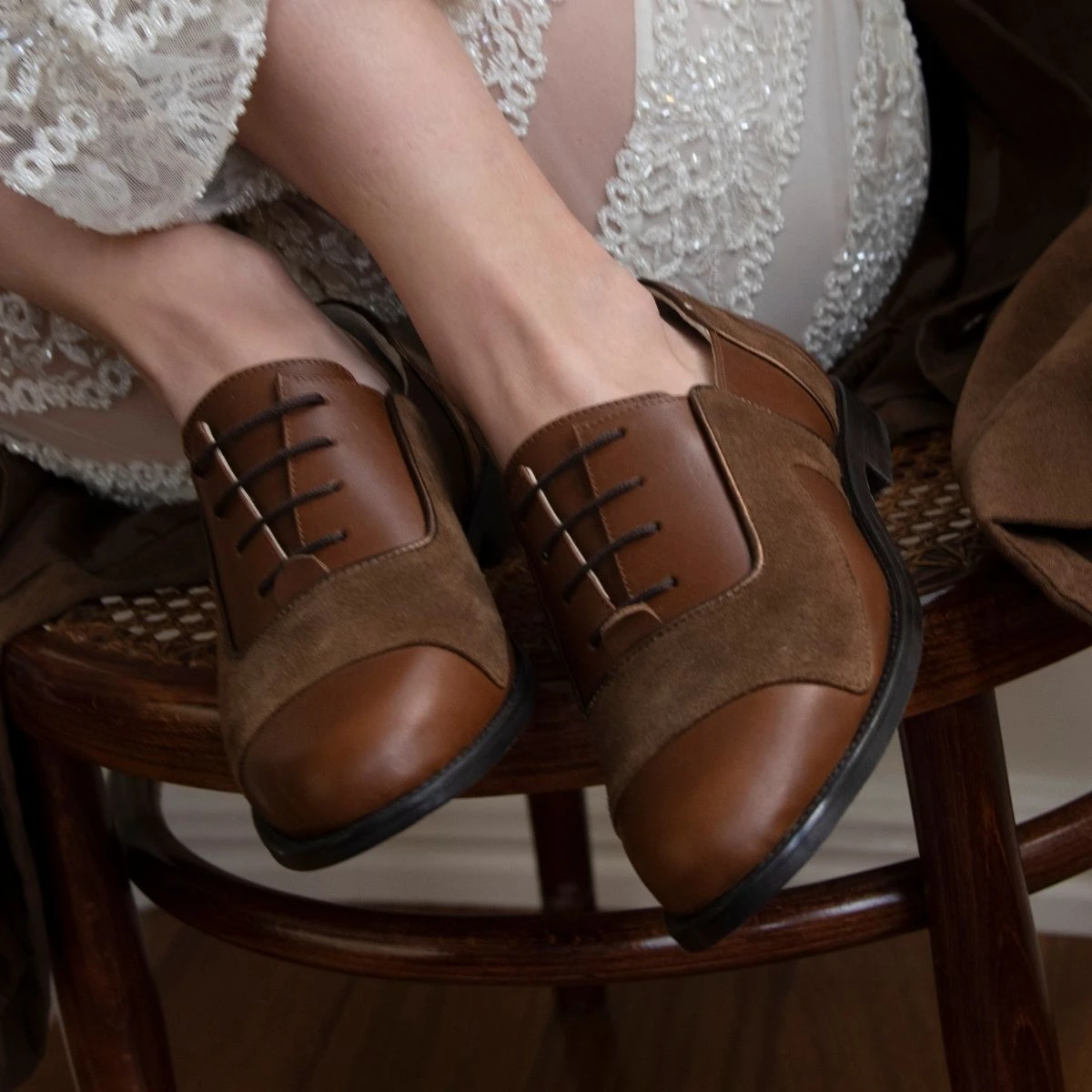 KEYLA - Tan Regina Romero Zapato Bostoniano De Piso Para Dama En Piel - Imagen 8