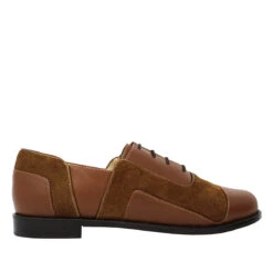 KEYLA - Tan Regina Romero Zapato Bostoniano De Piso Para Dama En Piel