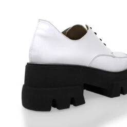 KRYSTA 65 - Charol Blanco Regina Romero Zapato Bostoniano Urbano Sport Para Dama En Piel -Ofertas Pasos Y Bolsos Tienda Regina Romero zapato bostoniano plataforma Krysta charol blanco piel 5