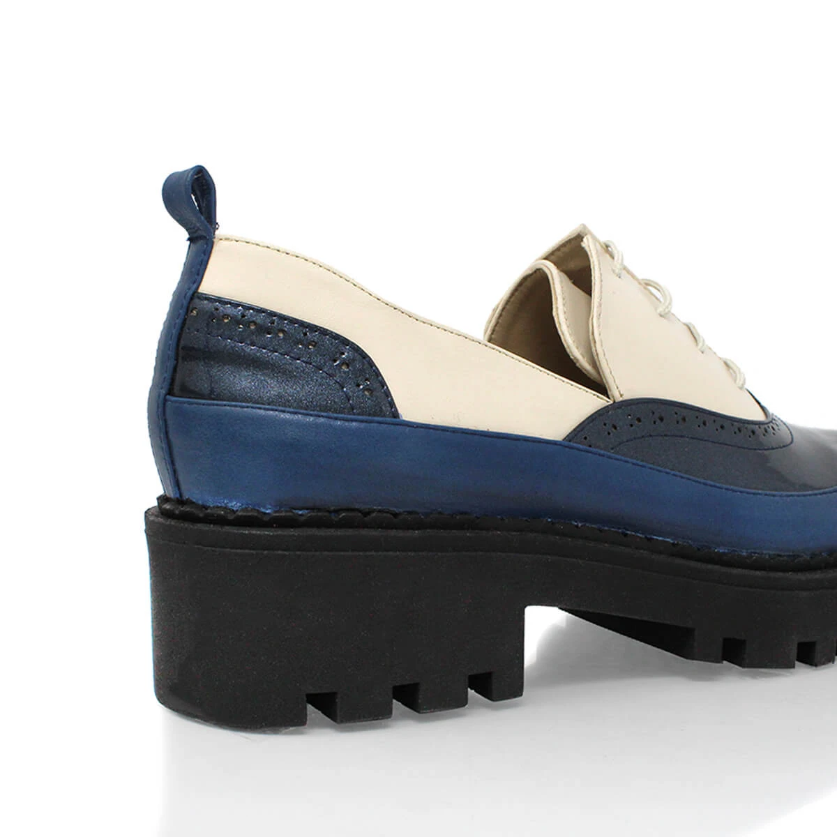 REESE 45 - Azul Regina Romero Zapato Bostoniano Urbano Sport Para Dama En Piel - Imagen 5