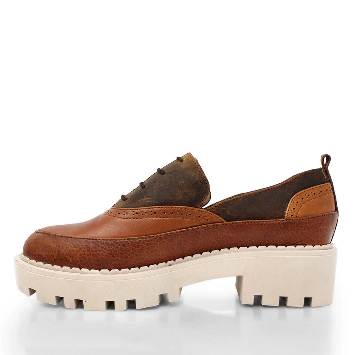 REESE 45 Edicion Limitada - Cafe Regina Romero Zapato Bostoniano Urbano Sport Para Dama En Piel - Imagen 5