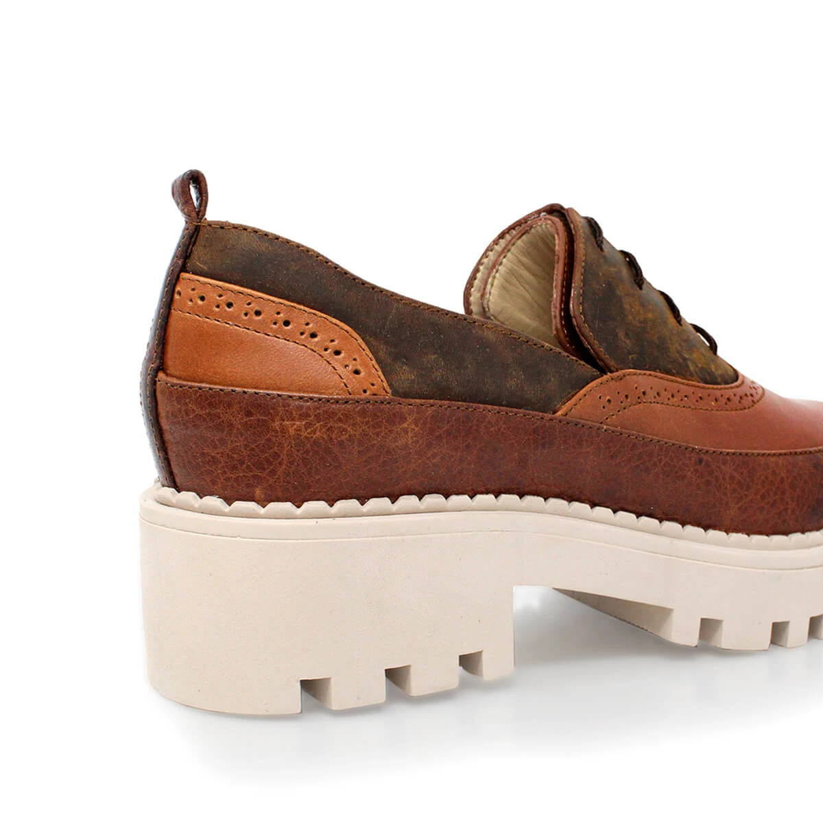 REESE 45 Edicion Limitada - Cafe Regina Romero Zapato Bostoniano Urbano Sport Para Dama En Piel - Imagen 6