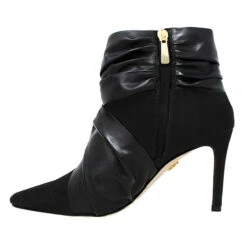 BEATRICE 75 - Ante Negro Regina Romero Zapato Bota Botin Tacon Alto Para Dama En Piel -Ofertas Pasos Y Bolsos Tienda Regina Romero zapato bota botin Beatrice negro ante piel 3