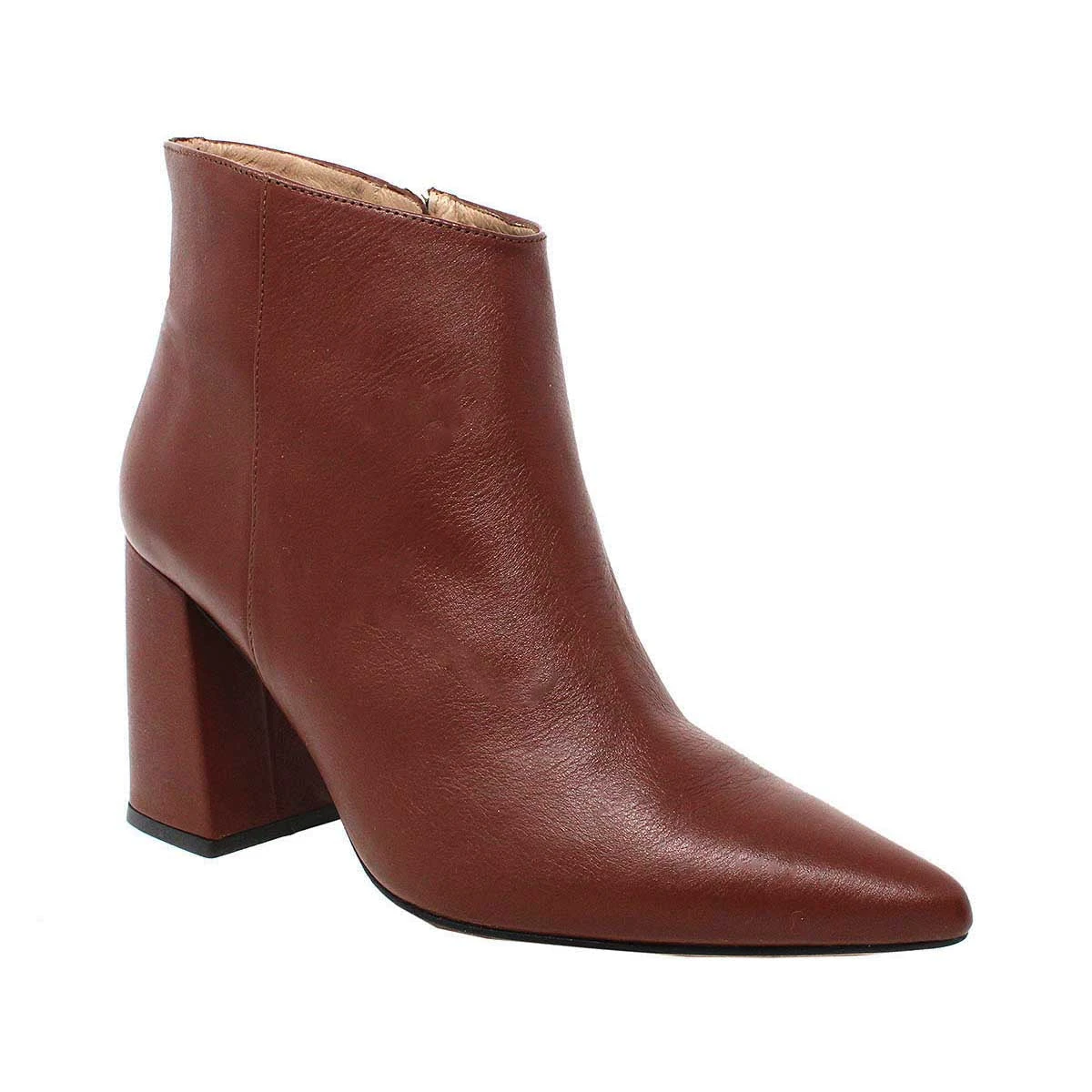 JACINTA 75 - Tan Regina Romero Zapato Bota Botin Tacon Alto Para Dama En Piel - Imagen 4