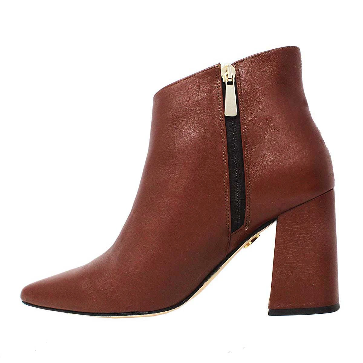 JACINTA 75 - Tan Regina Romero Zapato Bota Botin Tacon Alto Para Dama En Piel - Imagen 5