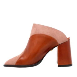 DIDI 75 - Caramelo Y Rosa Regina Romero Zapato Bota Botin Mule Tacon Alto Para Dama En Piel -Ofertas Pasos Y Bolsos Tienda Regina Romero zapato bota botin mule Didi 80 caramelo y rosa piel 3 27d136a4 2007 4682 8c71 b25a85dbb25a