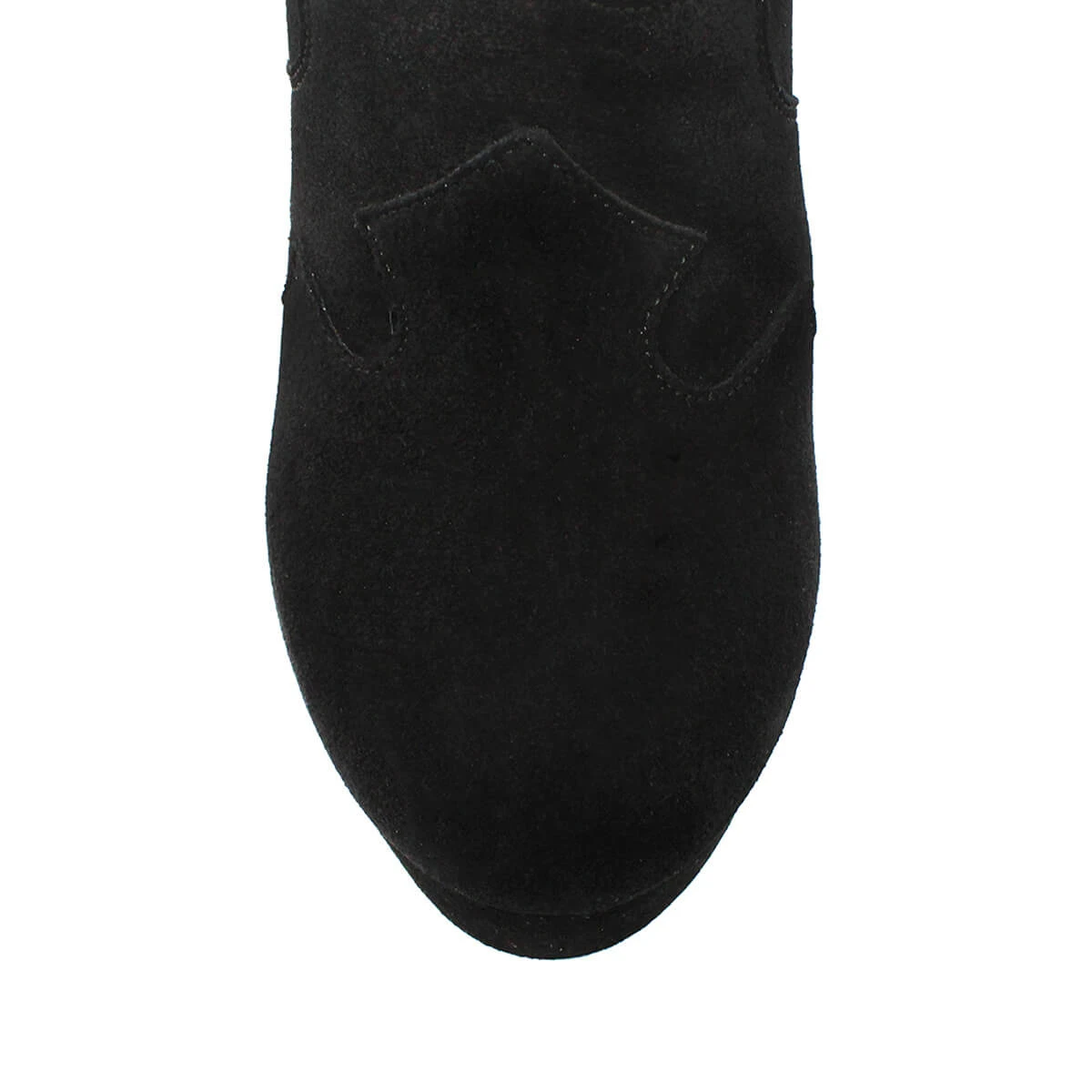 TELMA 135 - Gamuza Negro Regina Romero Zapato Bota Botin Plataforma Tacon Alto Para Dama En Piel - Imagen 7