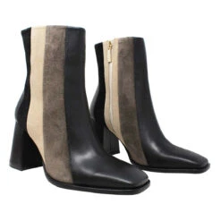 GAIA 75 - Negro Y Chai Regina Romero Zapato Bota Botin Tacon Alto Para Dama En Piel -Ofertas Pasos Y Bolsos Tienda Regina Romero zapato bota botin tacon alto Gaia 75 negro chai piel 7 a8359088 b507 4713 ae76 d3a6608d7a98