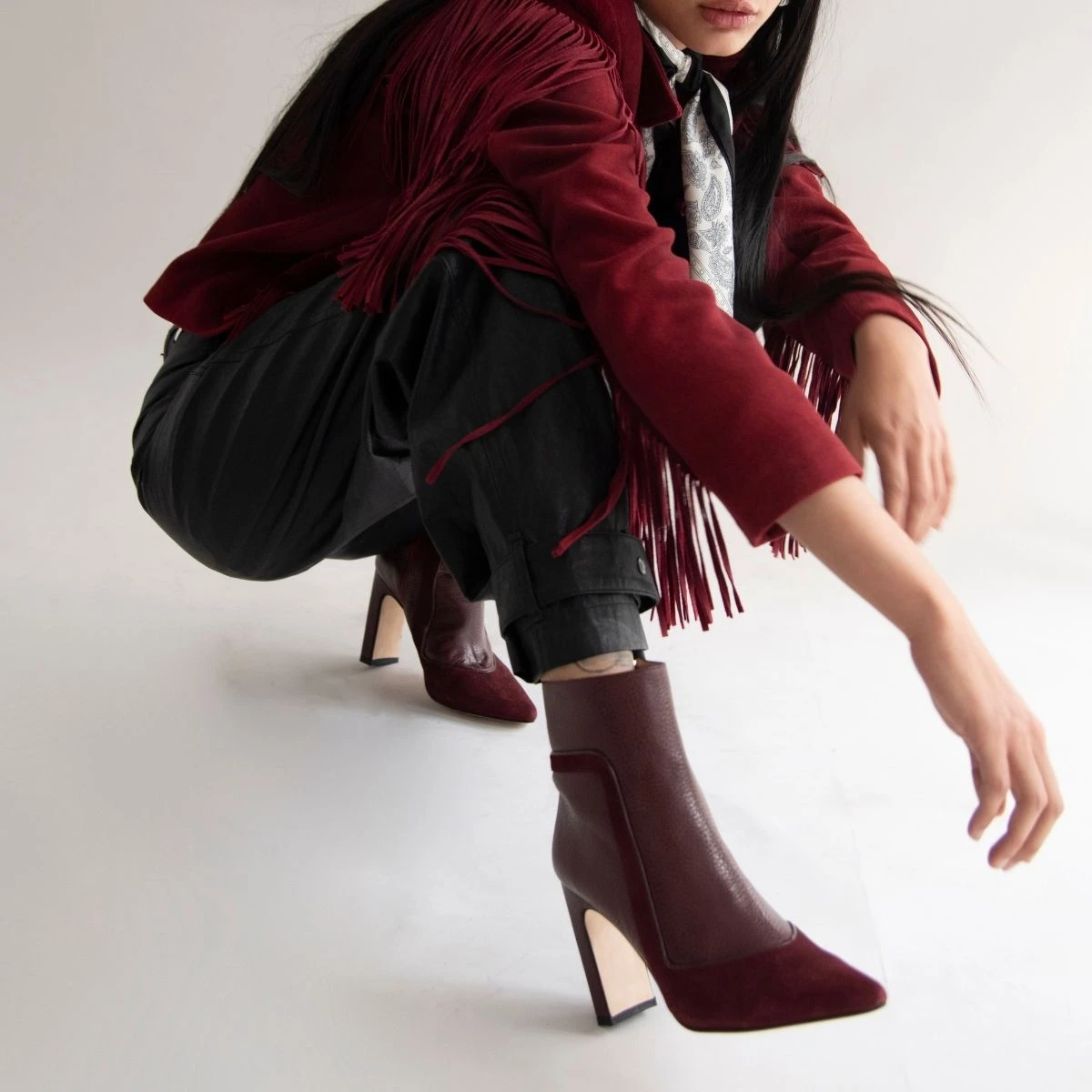 MIRIAM 75 - Vino Regina Romero Zapato Bota Botin Tacon Alto Para Dama En Piel - Imagen 8