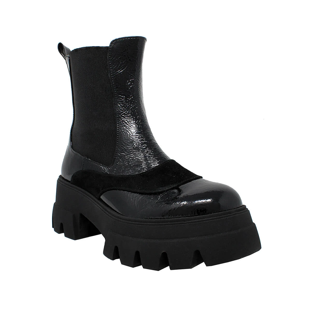 ROBERTA 65 - Negro Regina Romero Zapato Bota Botin Urbano Para Dama En Piel - Imagen 4