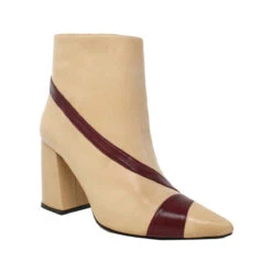 GALAXY 75 - Beige Y Vino Regina Romero Zapato Bota Botin Tacon Alto Para Dama En Piel -Ofertas Pasos Y Bolsos Tienda Regina Romero zapato botin bota Galaxy piel beige y vino 2 9e8e55c3 12e7 4bbb 876b 9410f8e3f52e