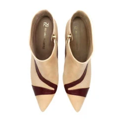 GALAXY 75 - Beige Y Vino Regina Romero Zapato Bota Botin Tacon Alto Para Dama En Piel -Ofertas Pasos Y Bolsos Tienda Regina Romero zapato botin bota Galaxy piel beige y vino 6 06668499 9878 46f1 a2d8 17fad2b3a591