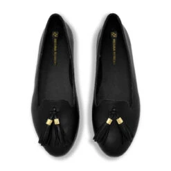 POLINA - Negro Regina Romero Zapato Flat Balerina De Piso Para Dama En Piel -Ofertas Pasos Y Bolsos Tienda Regina Romero zapato flat Polina negro piel 3