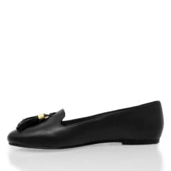 POLINA - Negro Regina Romero Zapato Flat Balerina De Piso Para Dama En Piel -Ofertas Pasos Y Bolsos Tienda Regina Romero zapato flat Polina negro piel 5