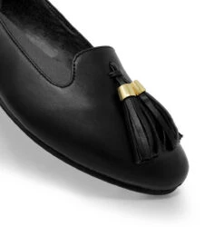 POLINA - Negro Regina Romero Zapato Flat Balerina De Piso Para Dama En Piel -Ofertas Pasos Y Bolsos Tienda Regina Romero zapato flat Polina negro piel 7
