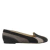 GILDA - Negro Y Chai Regina Romero Zapato Flat Balerina De Piso Para Dama En Piel