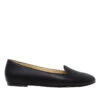 VALENTINA - Negro Regina Romero Zapato Flat Balerina De Piso Para Dama En Piel
