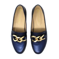 ALINE - Marino Regina Romero Zapato Mocasin De Piso Para Dama En Piel -Ofertas Pasos Y Bolsos Tienda Regina Romero zapato mocasin Aline piel marino 6