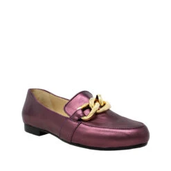 ALINE - Vino Regina Romero Zapato Mocasin De Piso Para Dama En Piel -Ofertas Pasos Y Bolsos Tienda Regina Romero zapato mocasin Aline piel vino 2