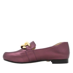 ALINE - Vino Regina Romero Zapato Mocasin De Piso Para Dama En Piel -Ofertas Pasos Y Bolsos Tienda Regina Romero zapato mocasin Aline piel vino 3