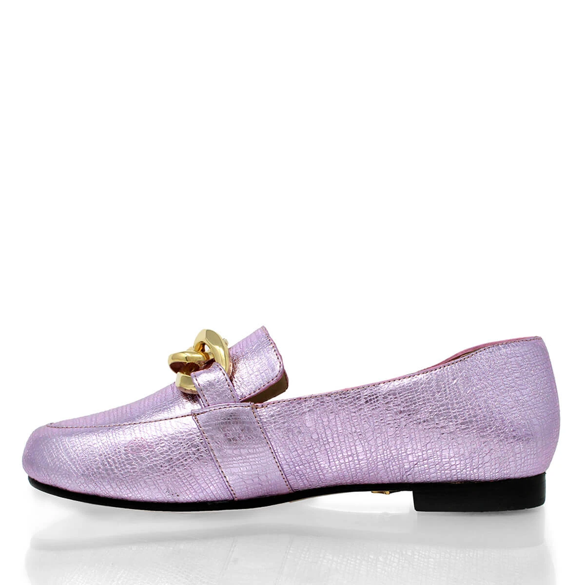 ALINE - Rosa Claro Regina Romero Zapato Mocasin De Piso Para Dama En Piel - Imagen 5