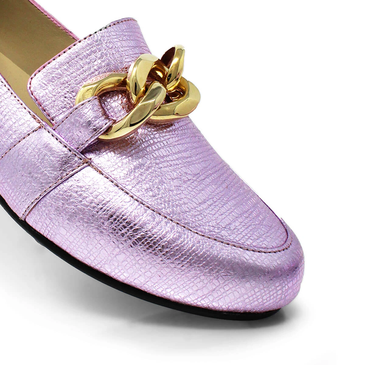 ALINE - Rosa Claro Regina Romero Zapato Mocasin De Piso Para Dama En Piel - Imagen 7