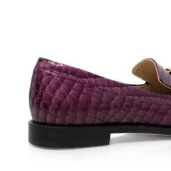 CONY - Charol Malva Regina Romero Zapato Mocasin De Piso Para Dama En Piel -Ofertas Pasos Y Bolsos Tienda Regina Romero zapato mocasin de piso Cony malva croco charol piel 4