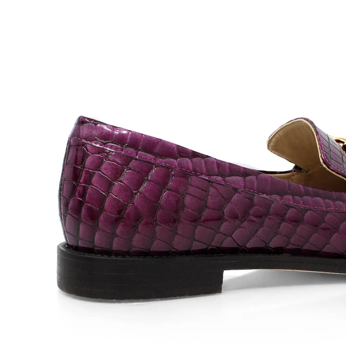 CONY - Charol Malva Regina Romero Zapato Mocasin De Piso Para Dama En Piel - Imagen 6