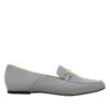 LUA - Gris Regina Romero Zapato Mocasin De Piso Para Dama En Piel