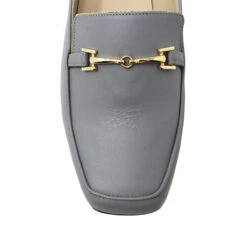 LUA - Gris Regina Romero Zapato Mocasin De Piso Para Dama En Piel -Ofertas Pasos Y Bolsos Tienda Regina Romero zapato mocasin de piso Lua gris piel 5