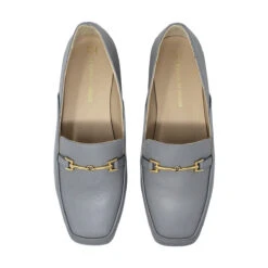 LUA - Gris Regina Romero Zapato Mocasin De Piso Para Dama En Piel -Ofertas Pasos Y Bolsos Tienda Regina Romero zapato mocasin de piso Lua gris piel 6