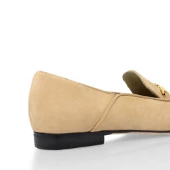 LUA - Vainilla Regina Romero Zapato Mocasin De Piso Para Dama En Piel -Ofertas Pasos Y Bolsos Tienda Regina Romero zapato mocasin de piso Lua vainilla piel 4