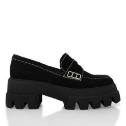 LOVE 65 - Ante Negro Regina Romero Zapato Bostoniano Urbano Sport Para Dama En Piel