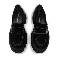 LOVE 65 - Ante Negro Regina Romero Zapato Bostoniano Urbano Sport Para Dama En Piel 11 LOVE 65 - Ante Negro Regina Romero Zapato Bostoniano Urbano Sport Para Dama En Piel -Ofertas Pasos Y Bolsos Tienda Regina Romero zapato mocasin plataforma Love ante negro 3