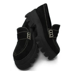 LOVE 65 - Ante Negro Regina Romero Zapato Bostoniano Urbano Sport Para Dama En Piel 16 LOVE 65 - Ante Negro Regina Romero Zapato Bostoniano Urbano Sport Para Dama En Piel -Ofertas Pasos Y Bolsos Tienda Regina Romero zapato mocasin plataforma Love ante negro 8